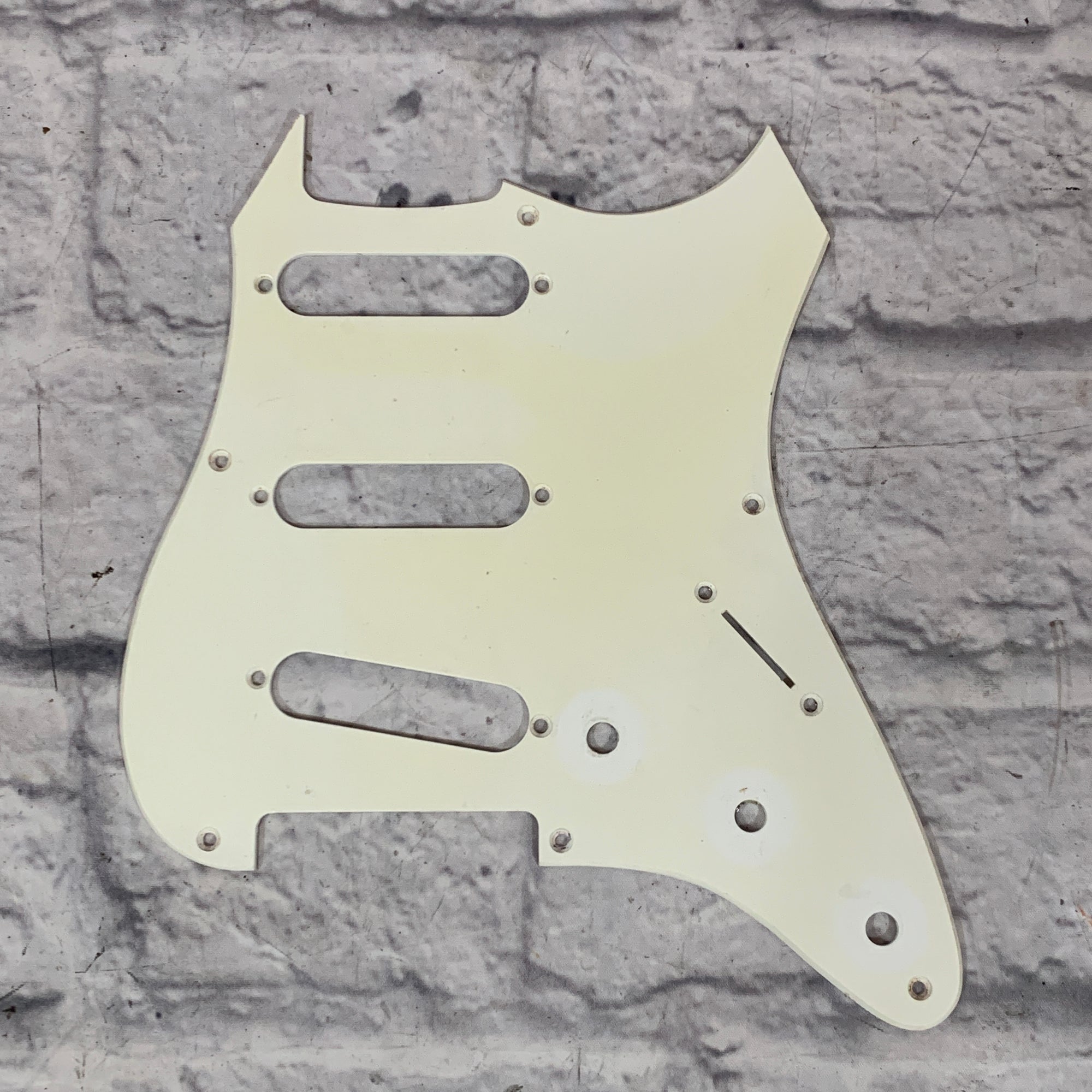 3 Single Coil Pickguard White