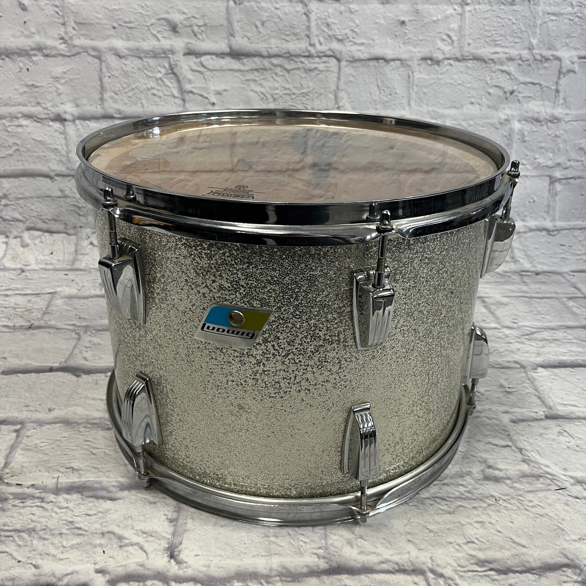 Ludwig Silver Sparkle Blue and Olive 14x10" Tom