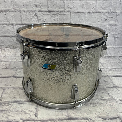 Ludwig Silver Sparkle Blue and Olive 14x10" Tom