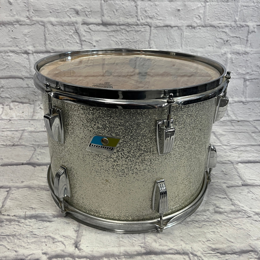 Ludwig Silver Sparkle Blue and Olive 14x10" Tom