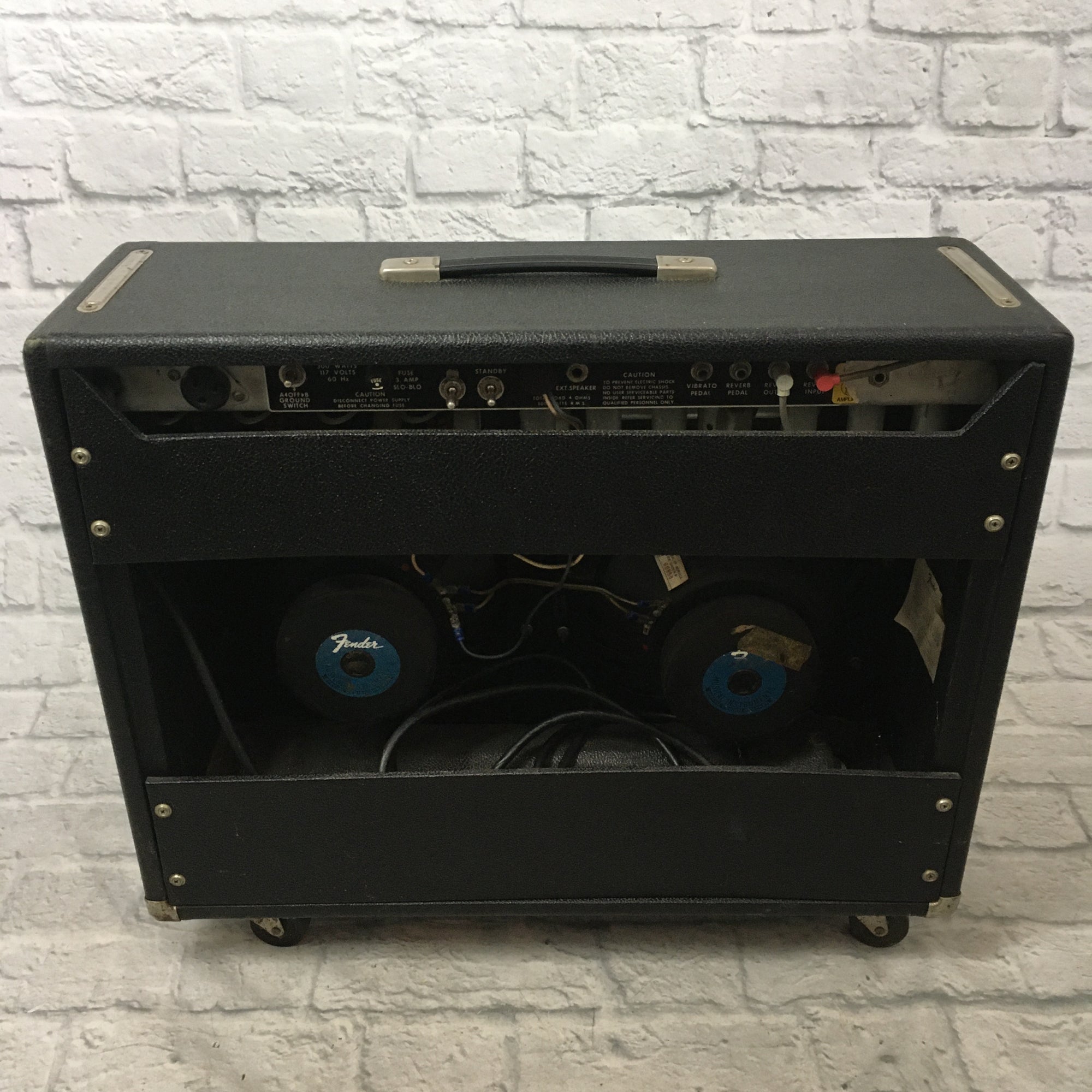 1976 Fender Twin Reverb "Silverface" Combo Amp w/ Original Cover