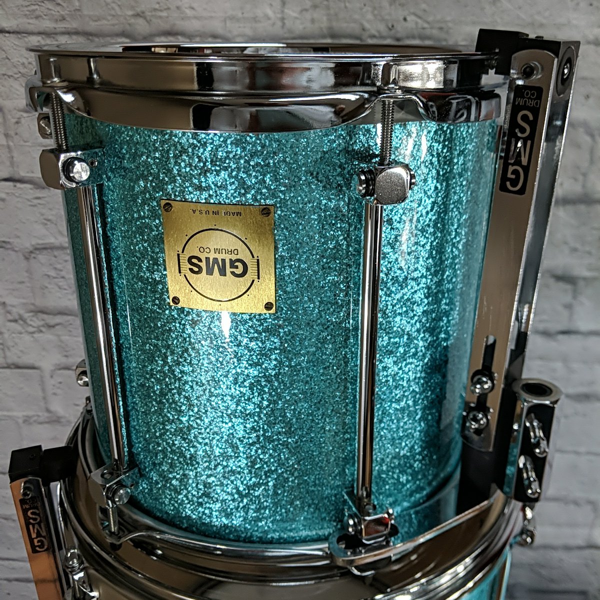 GMS Grand Master Series Turquoise Sparkle Drum Kit