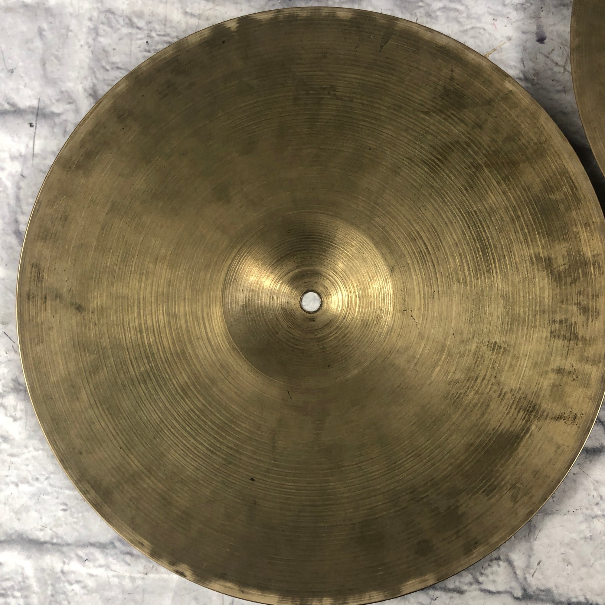Vintage 1960s Zildjian 14 Hi Hat Cymbal Pair
