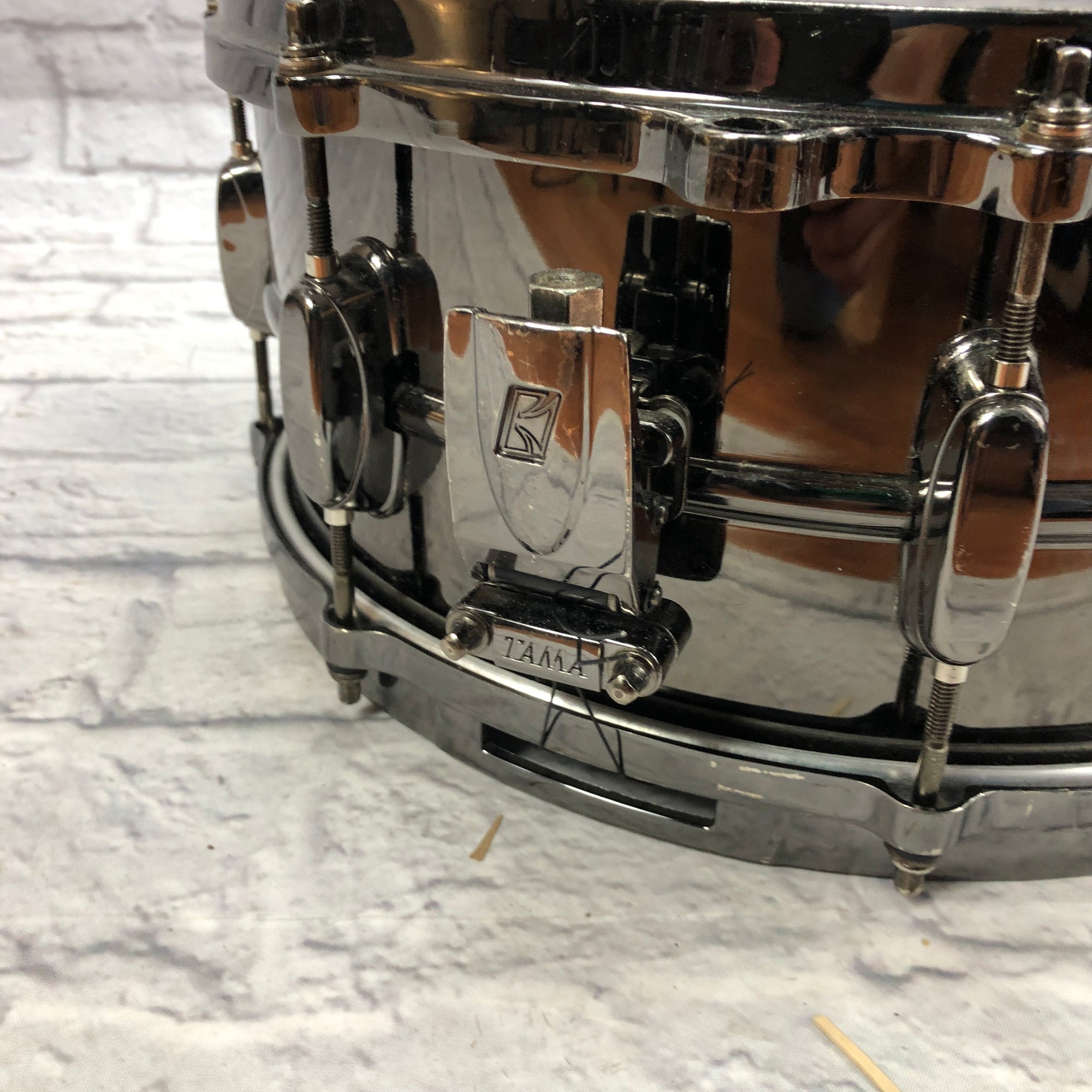 Tama Metalworks Nickel-Plated 14in Black Steel Snare Drum