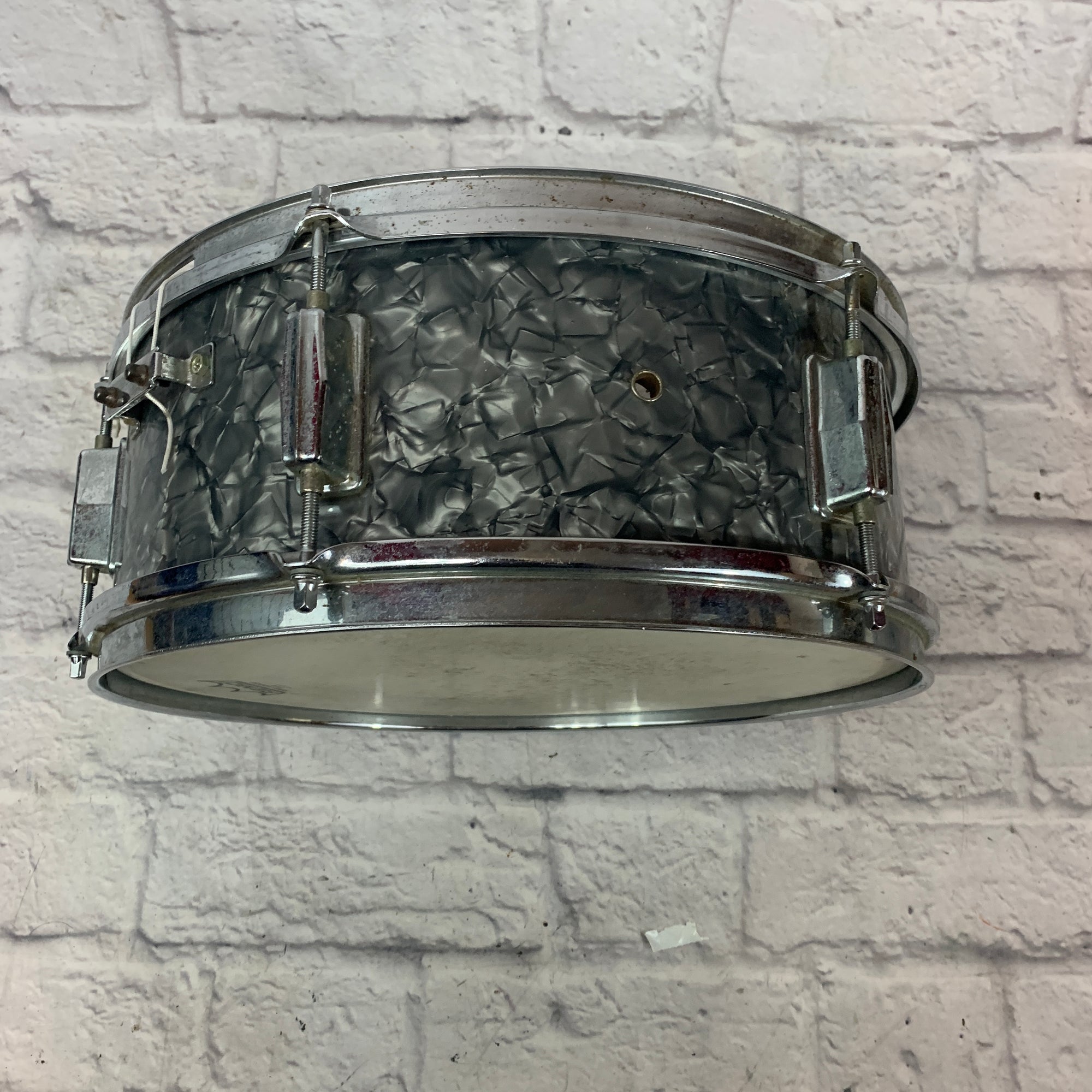 Reuther 1980's 14 x 5 Snare gray Pearl As-Is