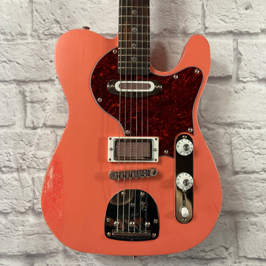 Harden Engineering Esmerelda Deluxe T-Style Pink Electric Guitar
