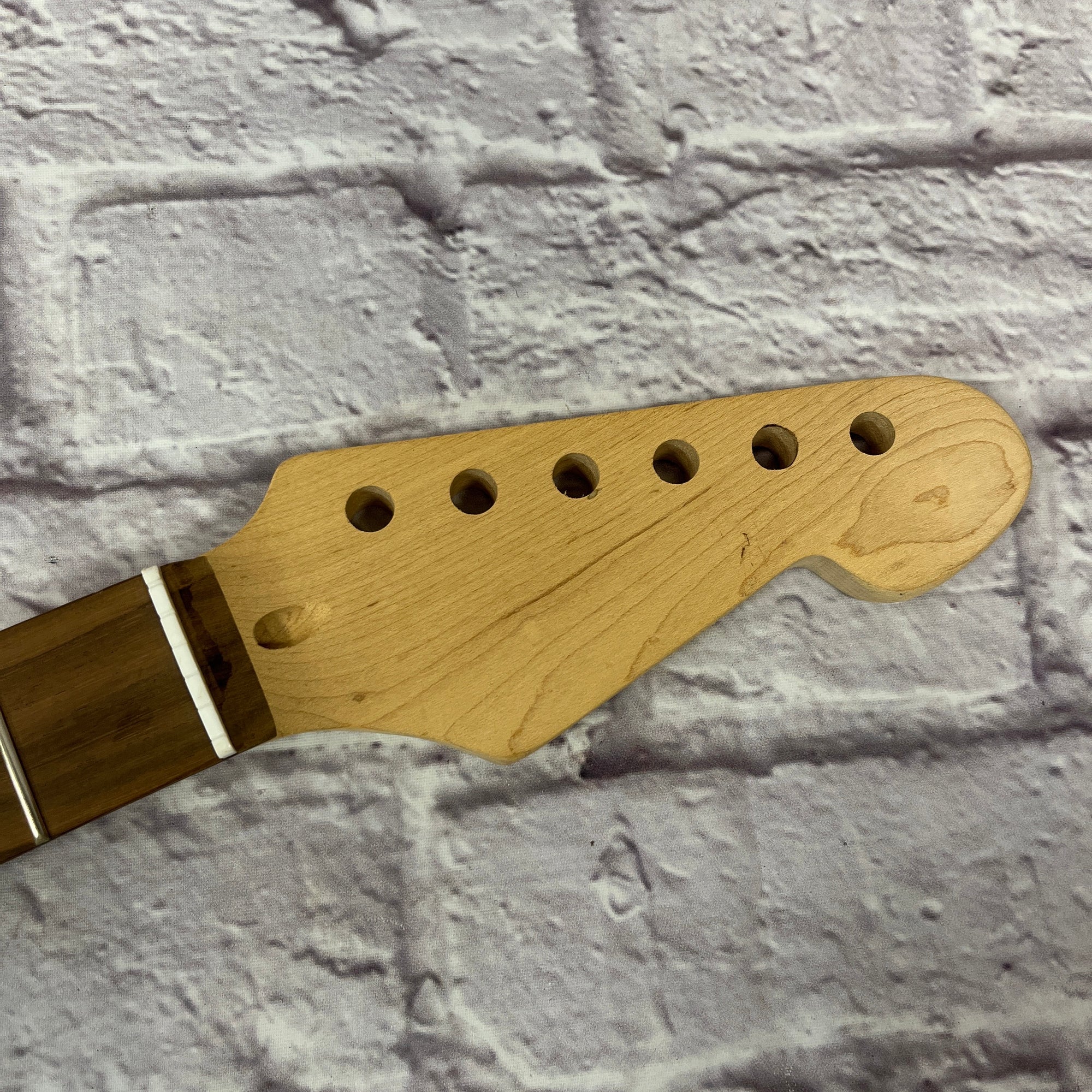 Unknown 22 Fret Rosewood Fretboard Guitar Neck w/ Top Nut