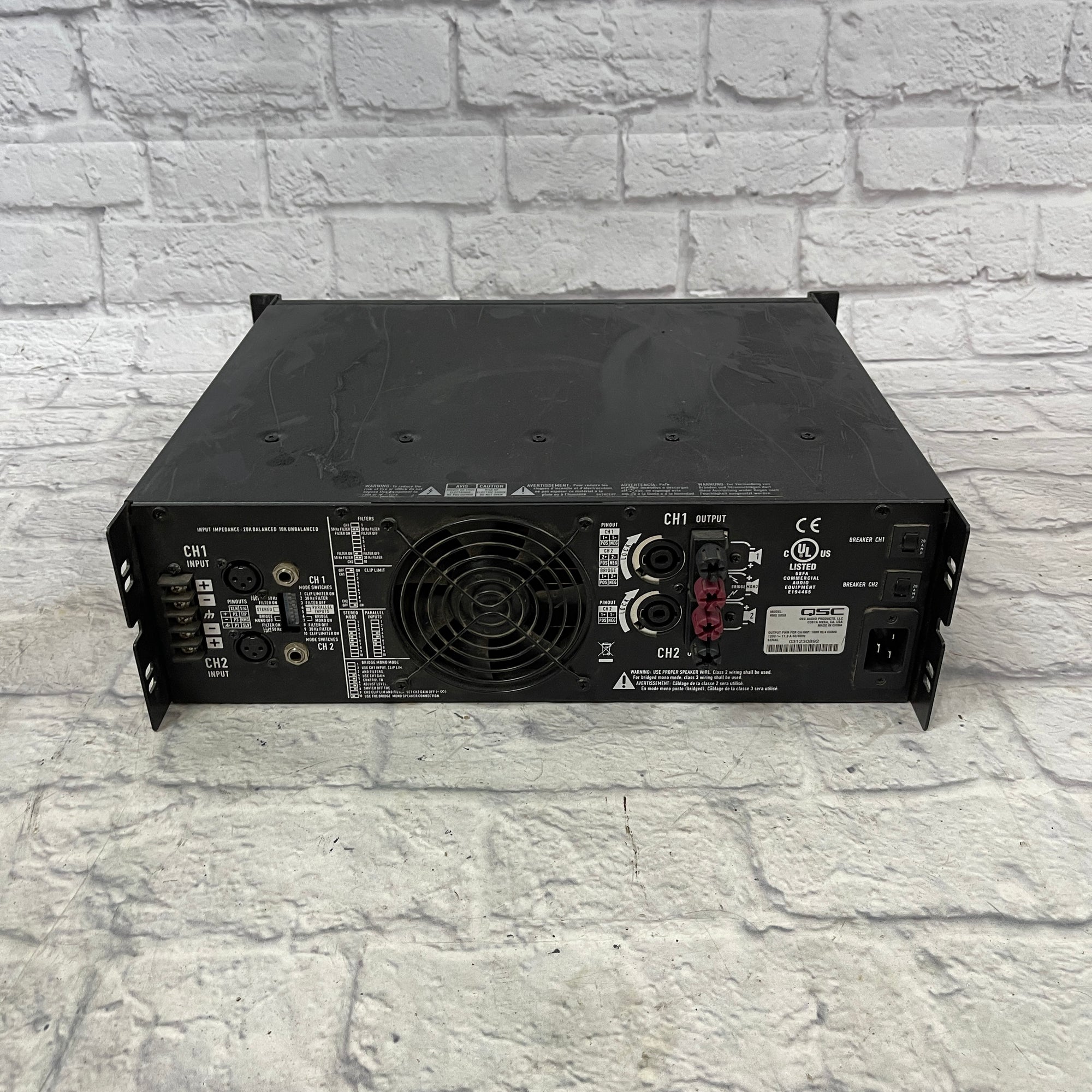 QSC RMX5050 5000W Professional Rackmount Power Amplifier Evolution Music