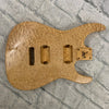 1990s Warmoth Soloist Body - AAA Quilted Maple Figured Top, Stripe of Walnut, Swamp Ash