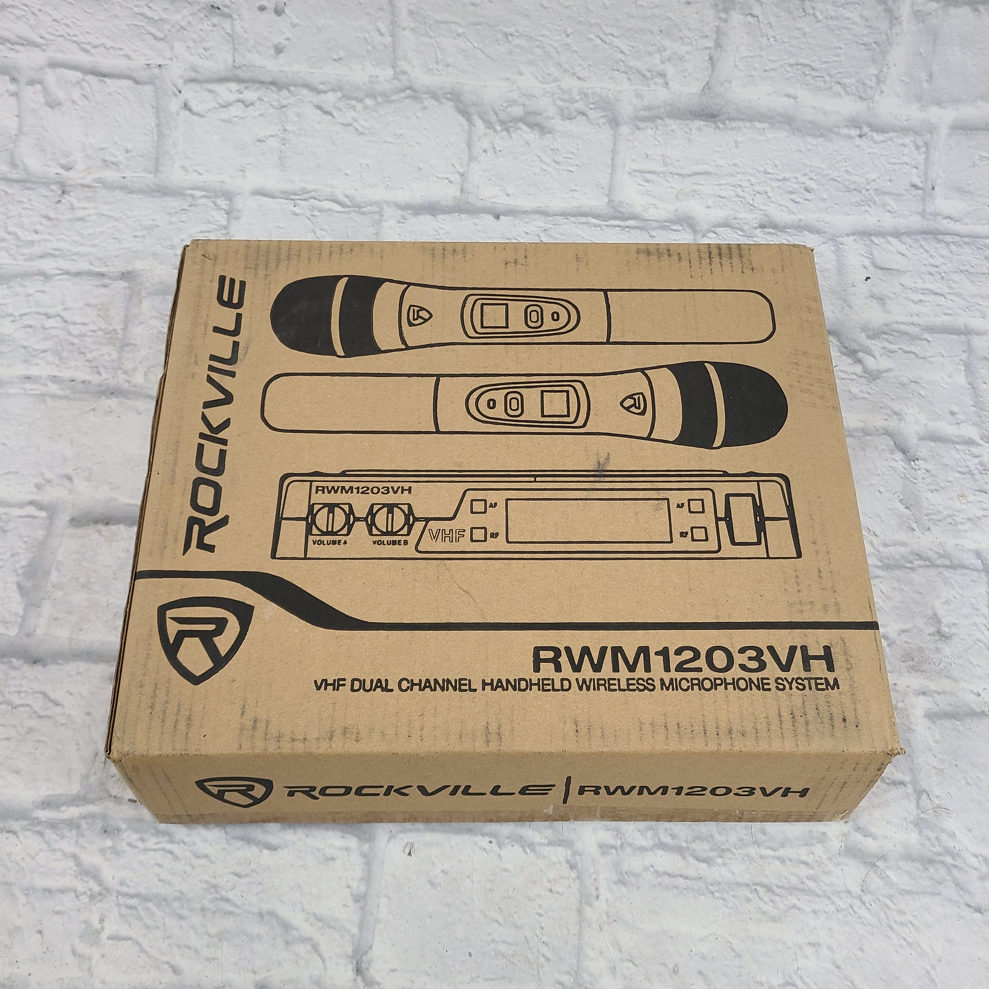 Rockville RWM1203VH Dual-Channel VHF Wireless Microphone System