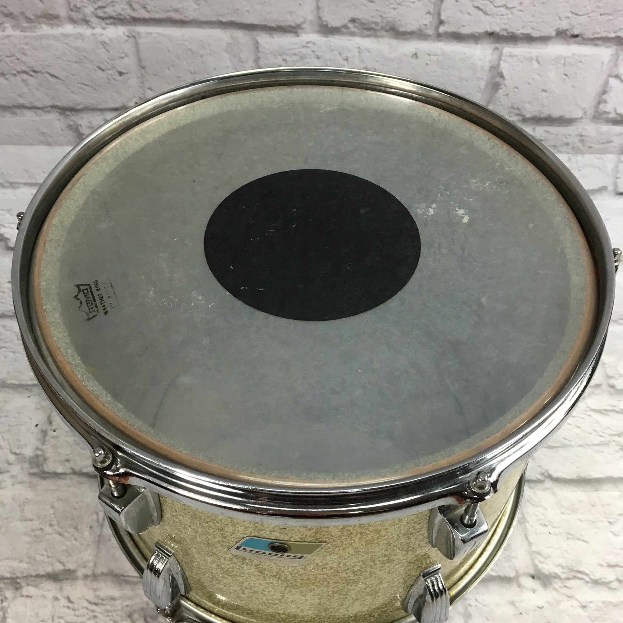 Vintage Ludwig 14x10 Silver Sparkle Tom