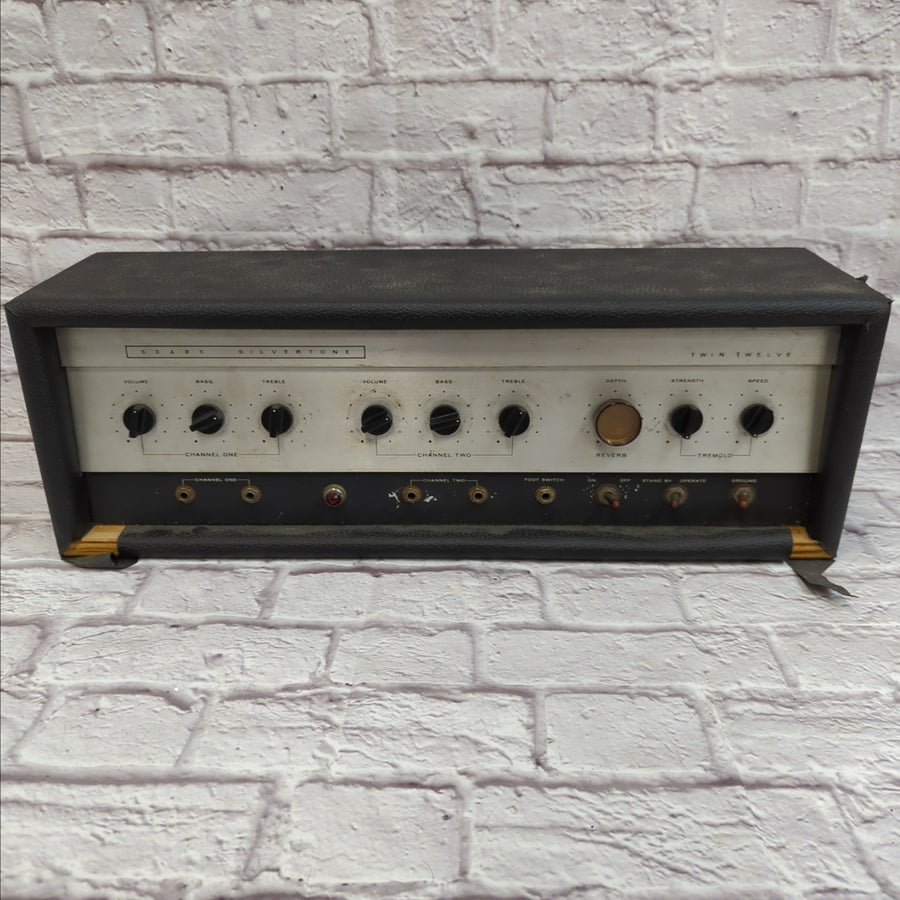 Silvertone Sears Model 1484 Twin Twelve 60-Watt Tube Guitar Head