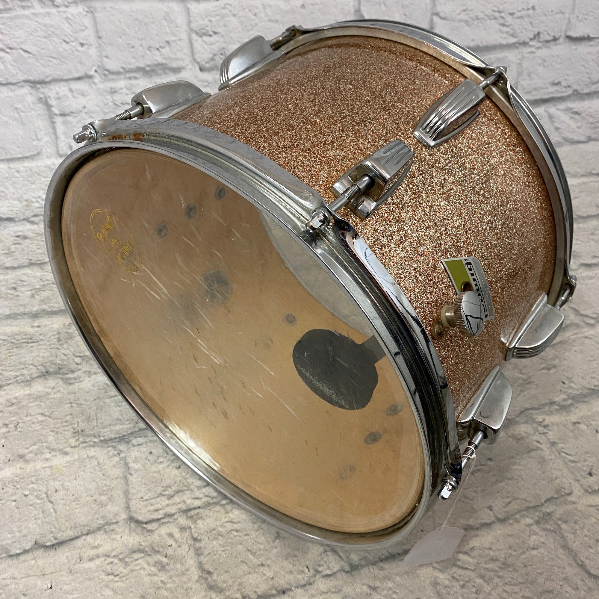 Vintage 70s Ludwig 9 x 13 Champagne Sparkle Rack Tom