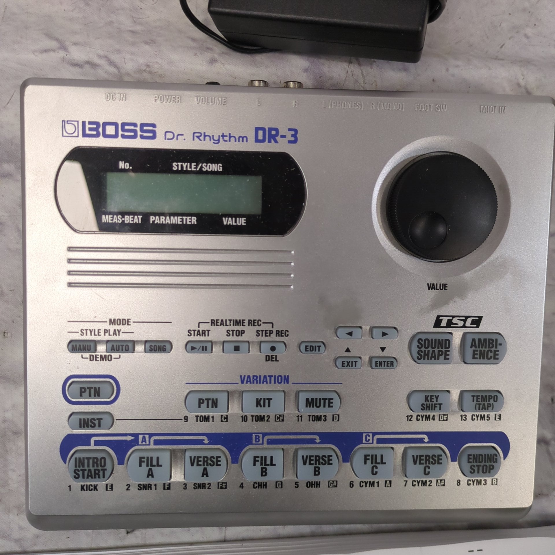 Boss DR-3 Dr Rhythm Drum Machine with Manual