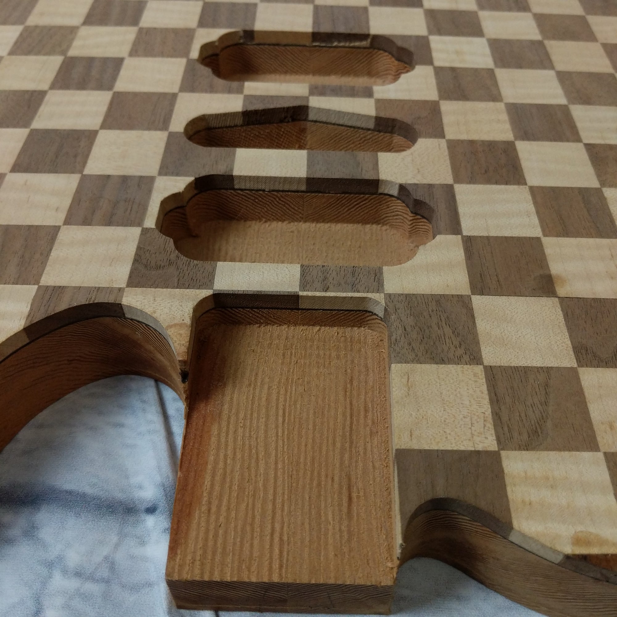 No Name Custom telecaster body - electric guitar checker pattern