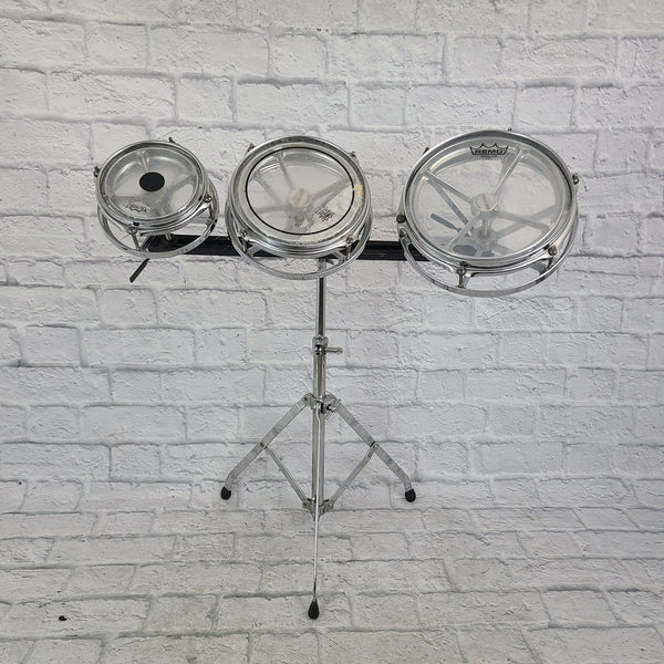 Remo Roto Toms 6,8,10 w/ Stand Evolution Music