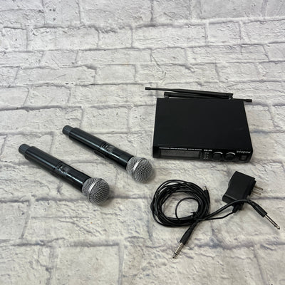 Innopow WM200 Dual UHF Wireless Handheld Microphone Outfit