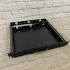 Black Slide-Out Rack Drawer 1U Mixer Tray