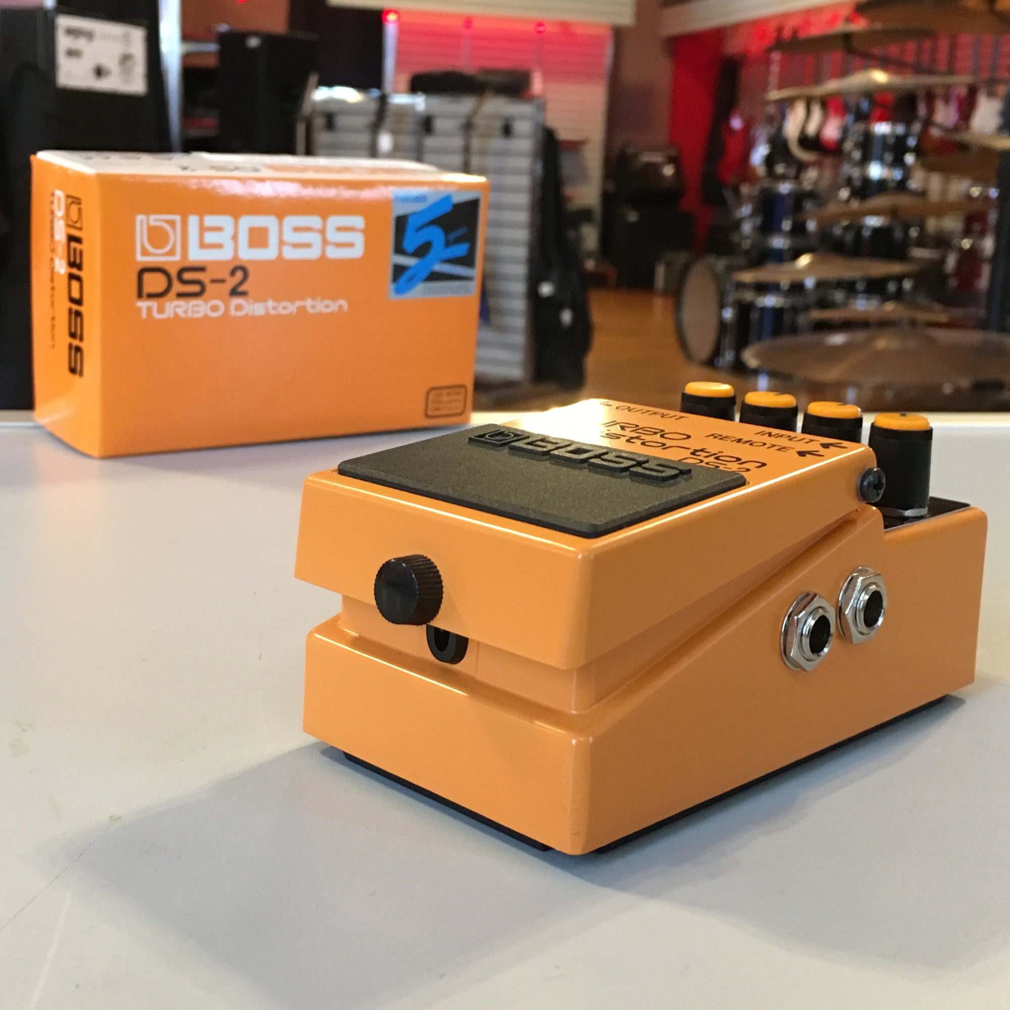BOSS DS-2 TURBO Distortion 1987 W/Box Vintage Guitar Pedal