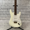 Harmonia Strat-Style Electric Guitar (White)