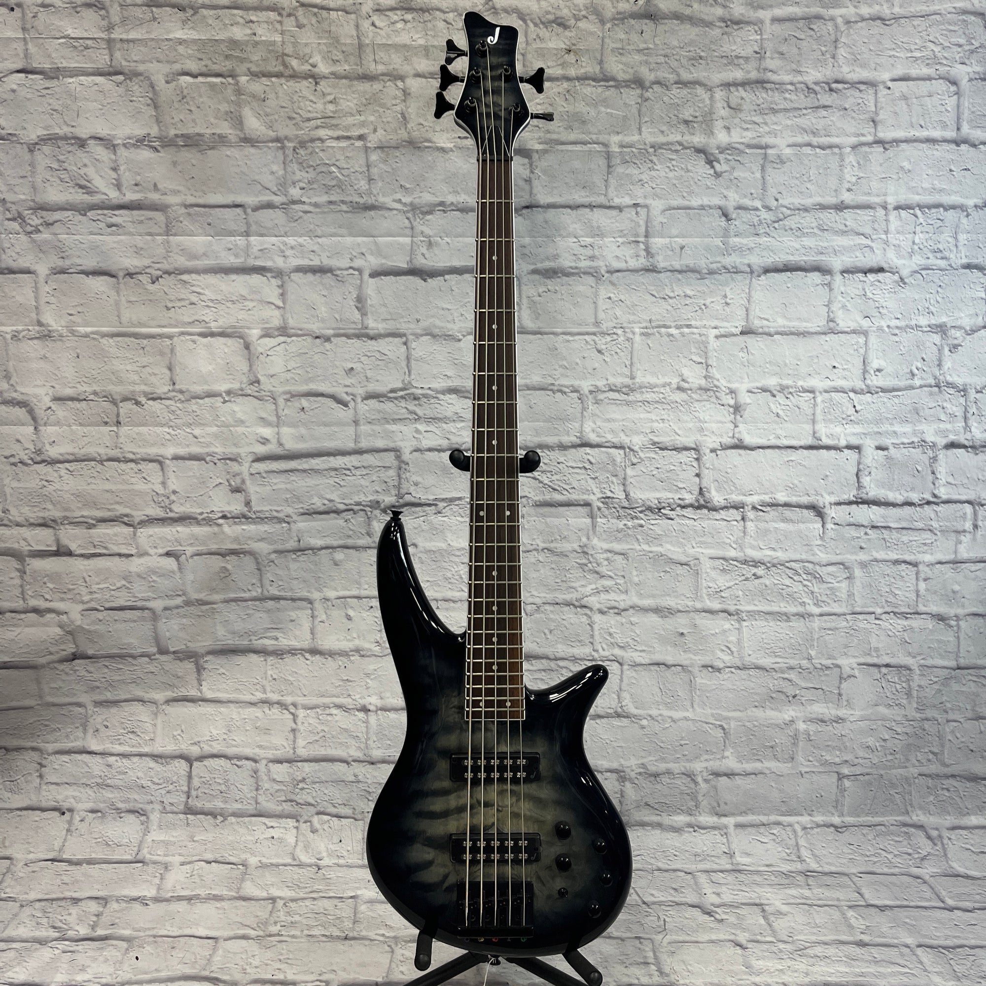 Jackson Pro SBXQ V 5 String Bass Transparent Black