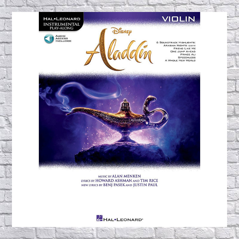 Hal Leonard Aladdin Instrumental Play-Along Series For Violin Book/Audio Online