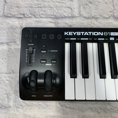M Audio Keystation MK3 61-Key Midi Keyboard w/ sustain pedal