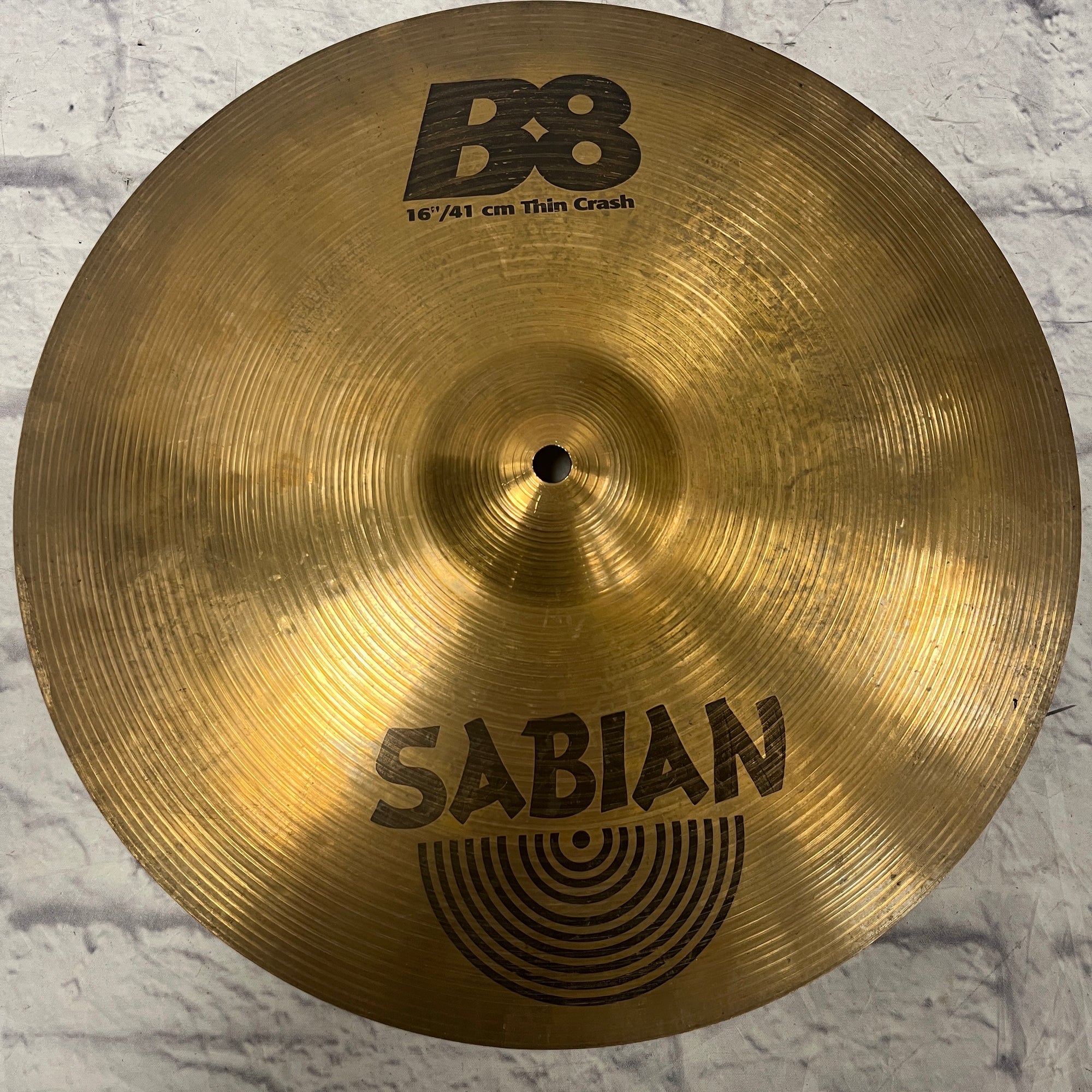 Sabian B8 Crash Cymbal CRACKED