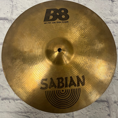 Sabian B8 Crash Cymbal CRACKED