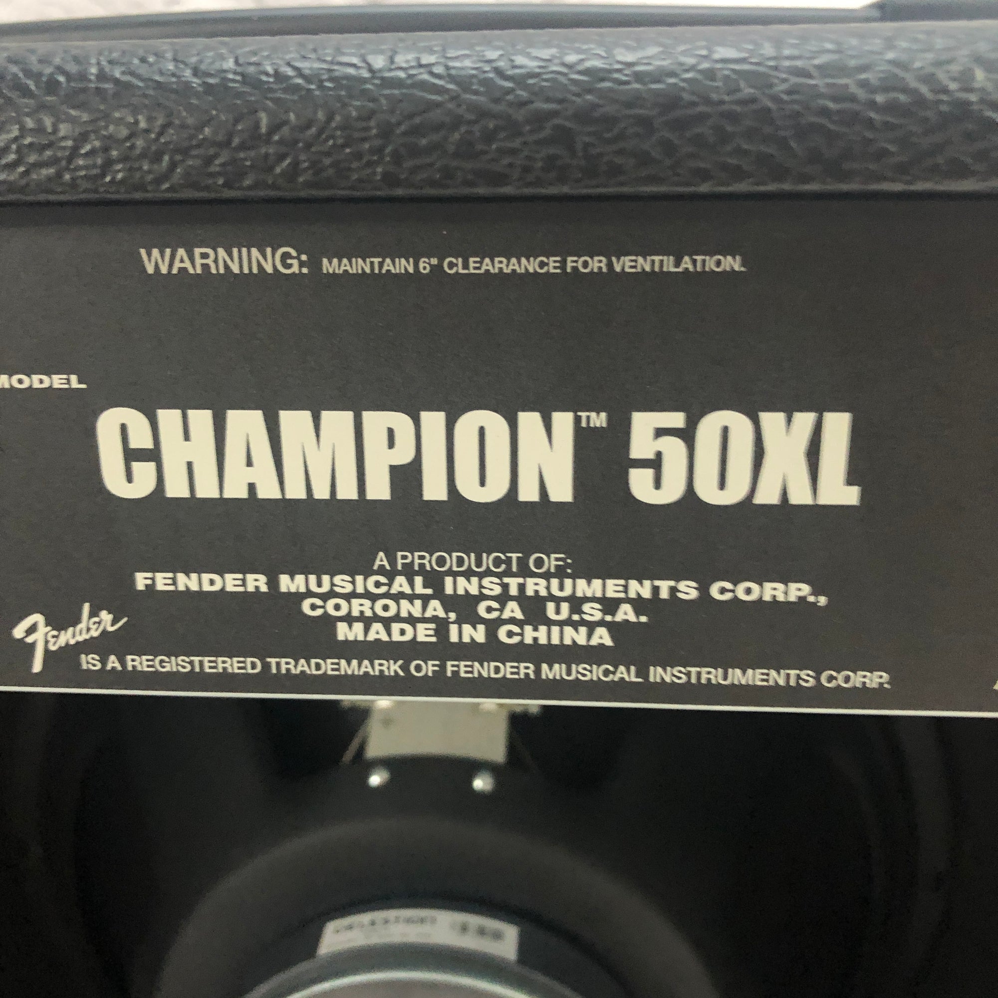 Fender Champion 50XL Guitar Combo Amp