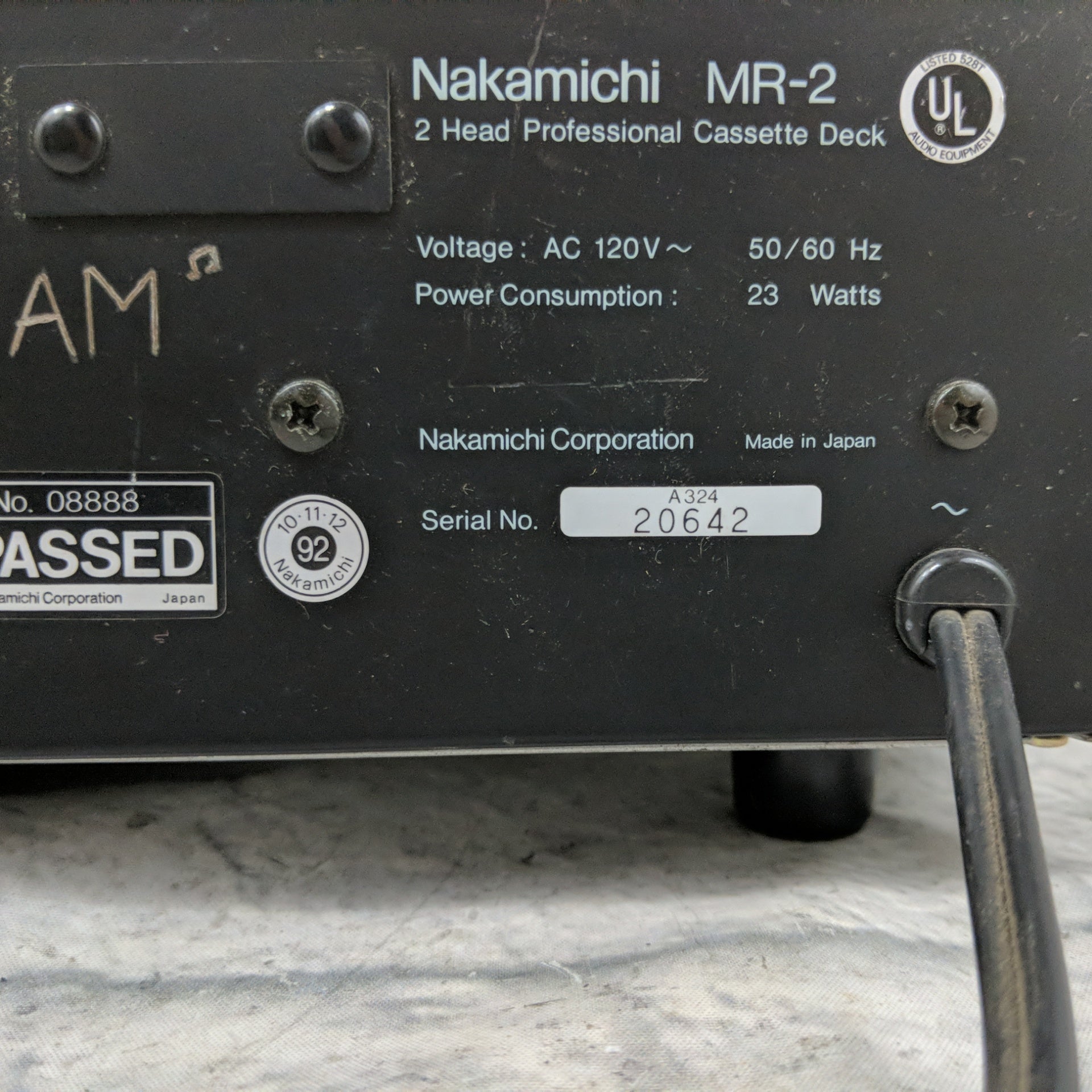 Nakamichi MR-2 2 Head Professional Cassette Deck