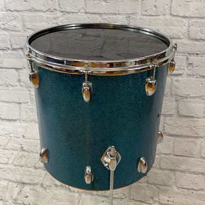 Pearl Japanese 16 x 15 Blue Sparkle Floor Tom Tom