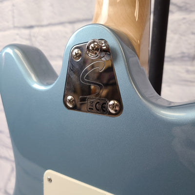 Squier Paranormal Super-Sonic Electric Guitar - Ice Blue Metallic