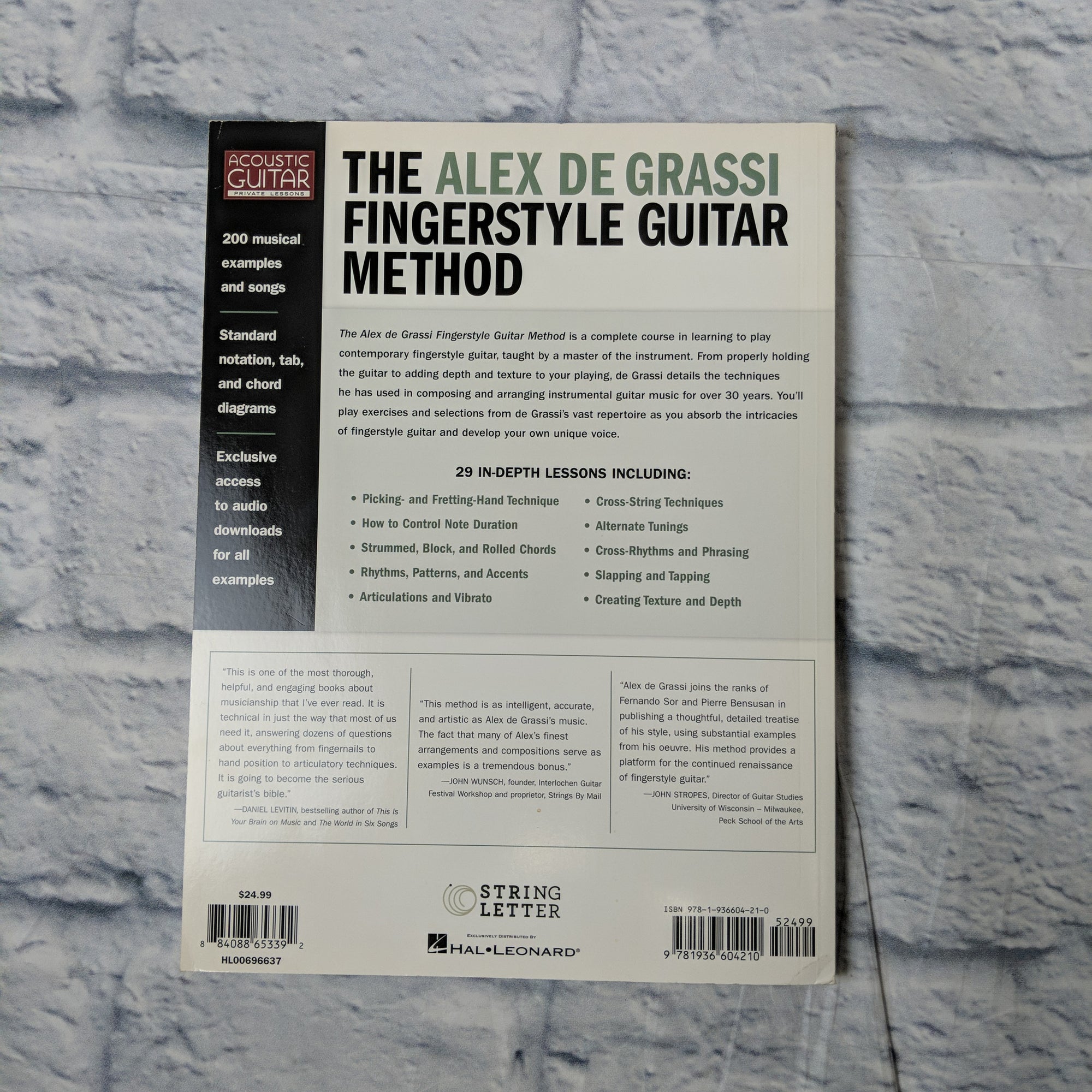 The Alex De Grassi Fingerstyle Guitar Method : Complete Instruction In...