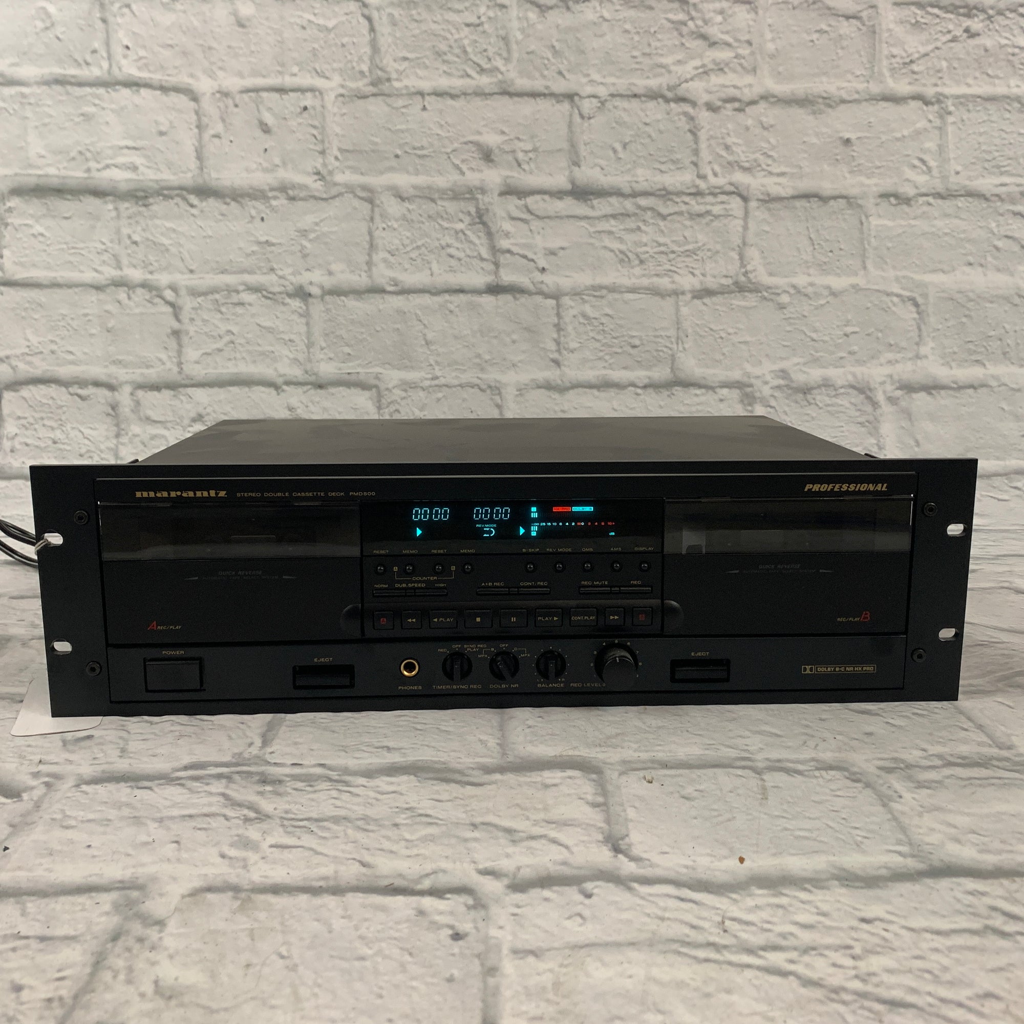 Marantz Professional PMD-500U Rackmount Cassette Recorder AS IS