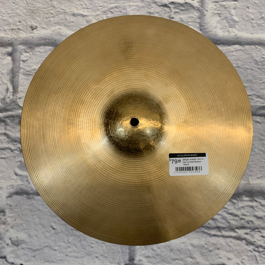 Zildjian Avedis 14in Hi Hat Cymbal 1960's