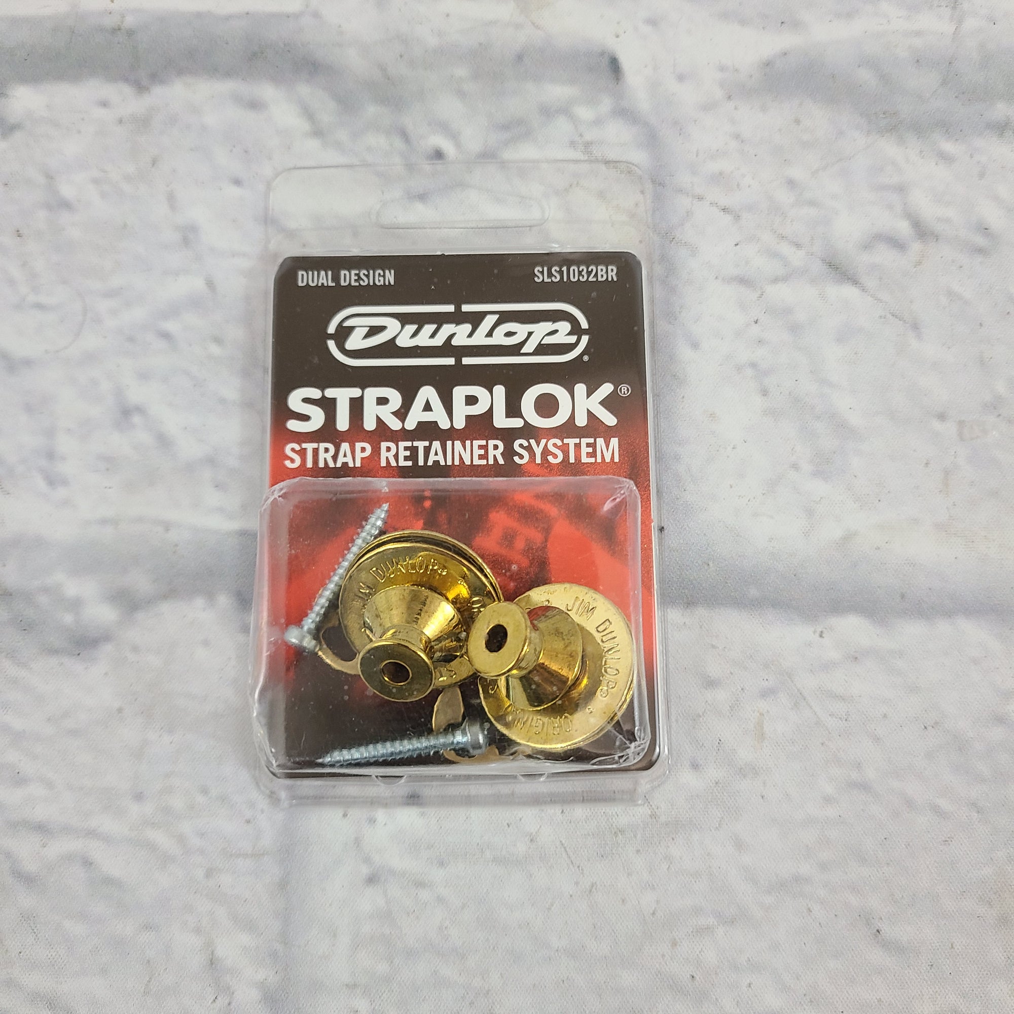 Dunlop SLS1032BR Straplok Traditional Strap Retainer System - Gold