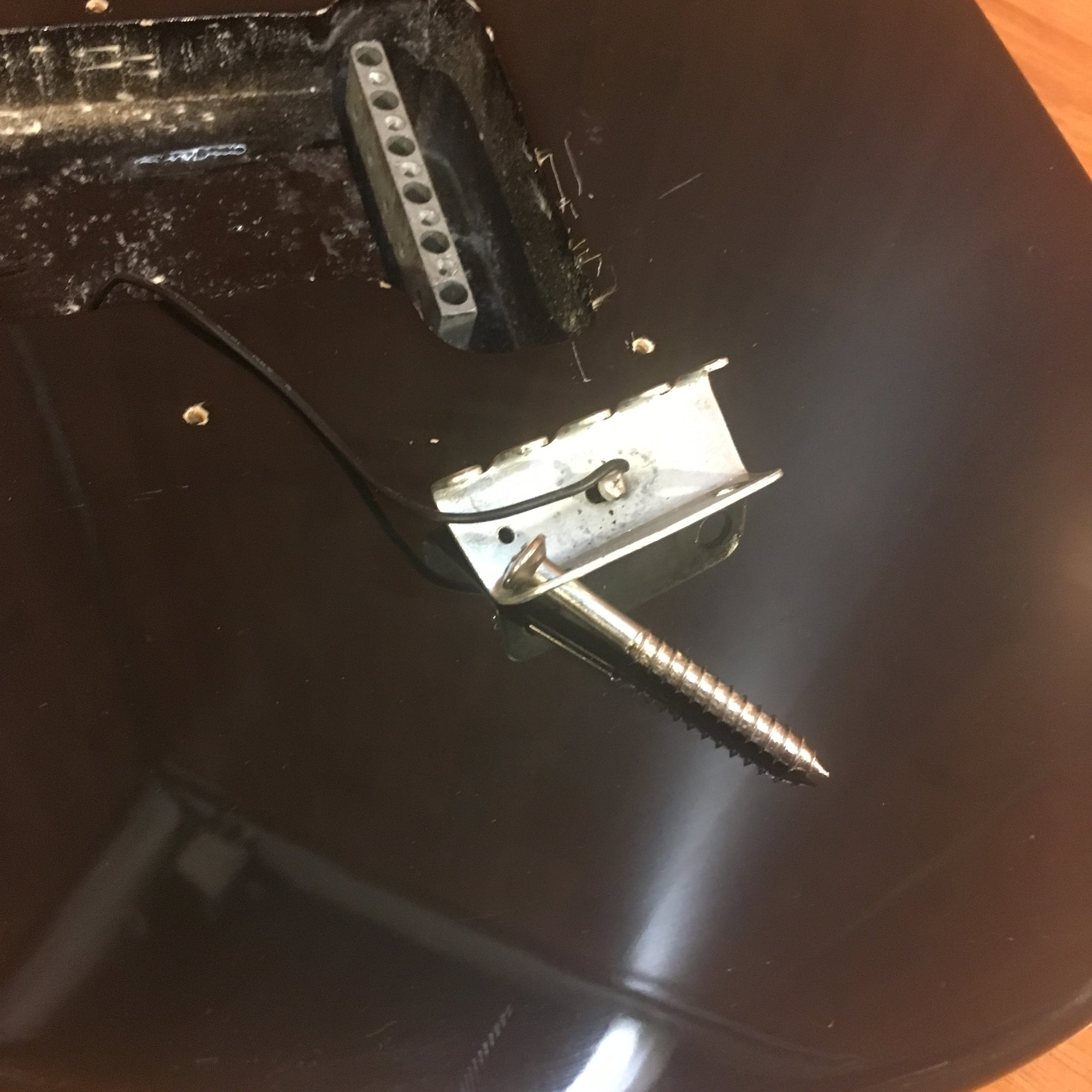 Silvertone Strat Body Loaded