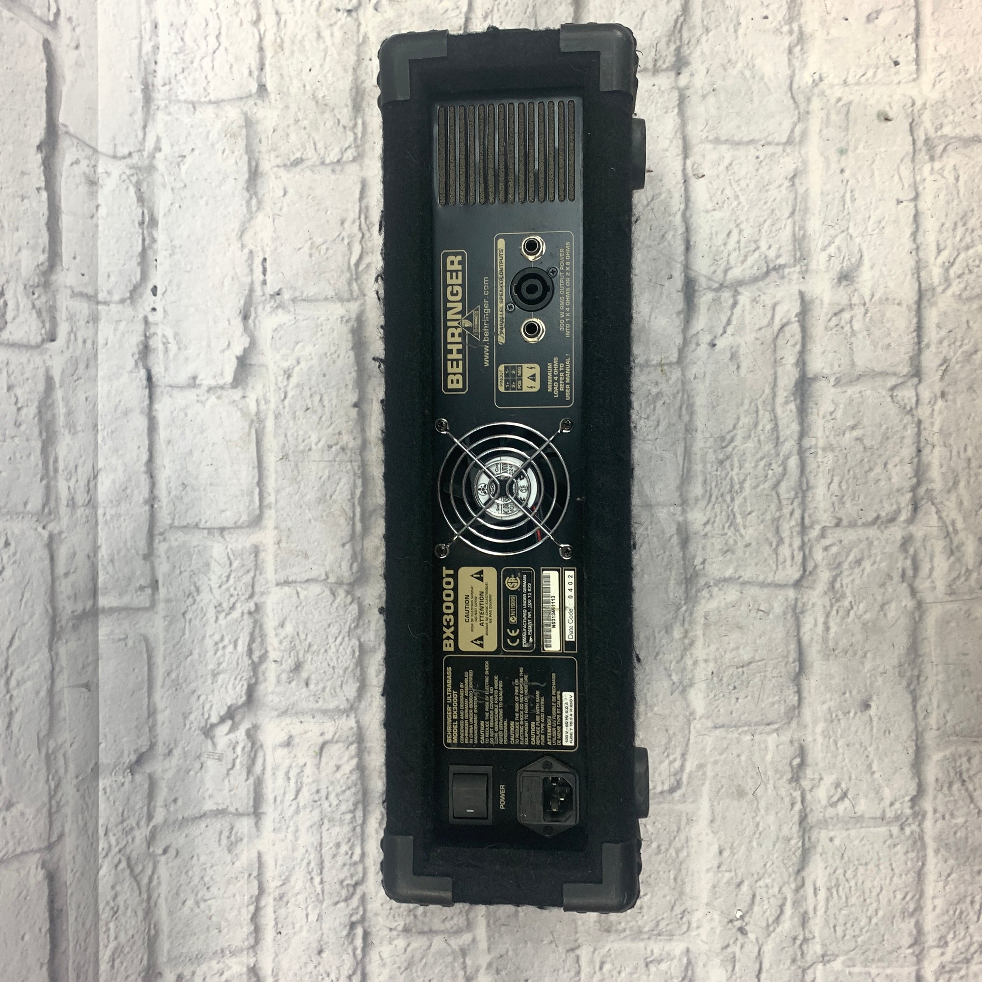 Behringer AX3000T Bass Amplifier Head