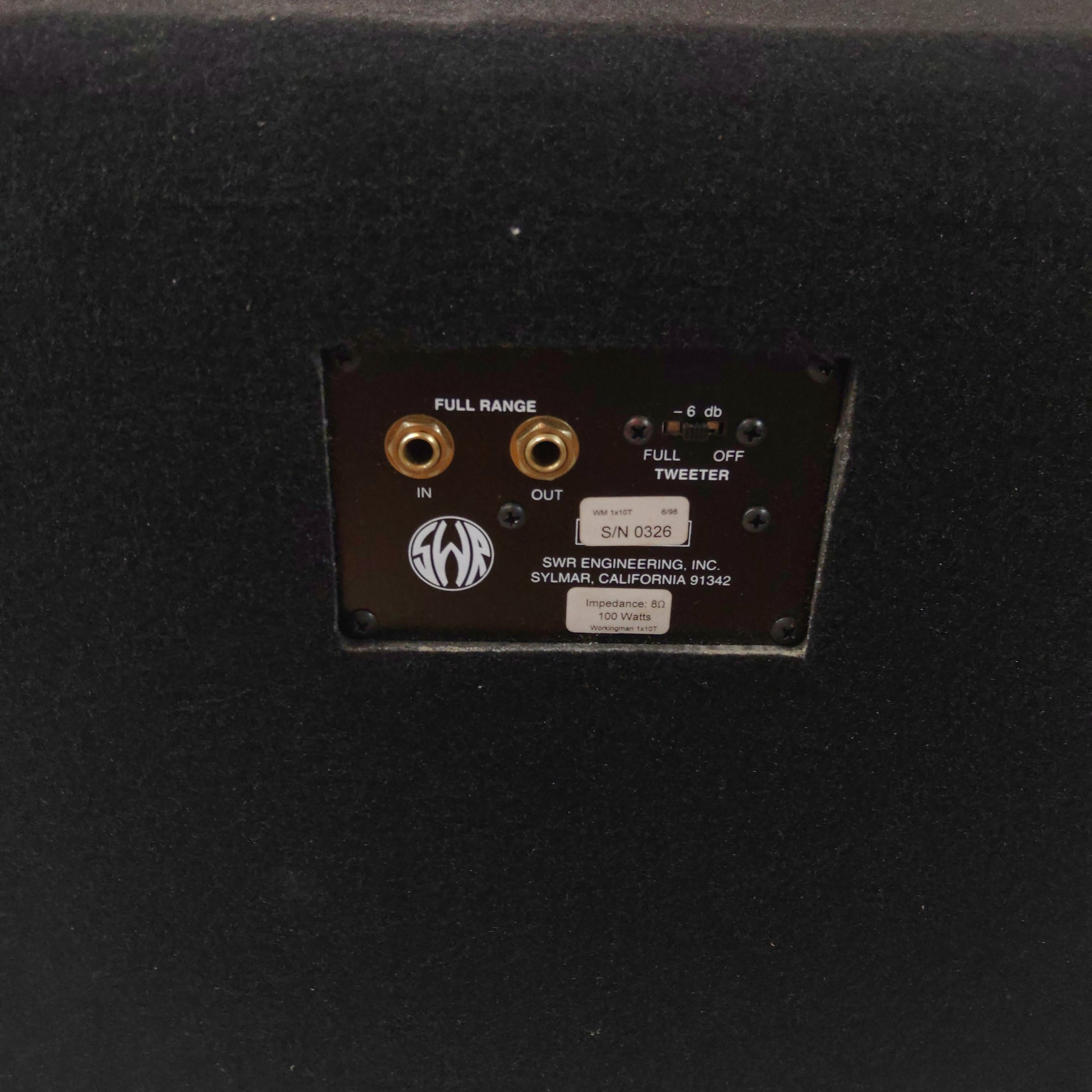 SWR Workingman's 1x10T Bass Cab