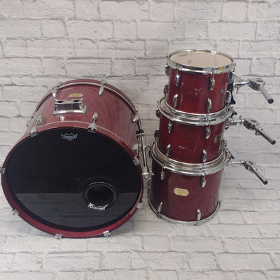 Pearl Export Drum Kit Wine Red Stain