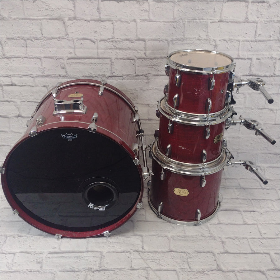Pearl Export Drum Kit Wine Red Stain