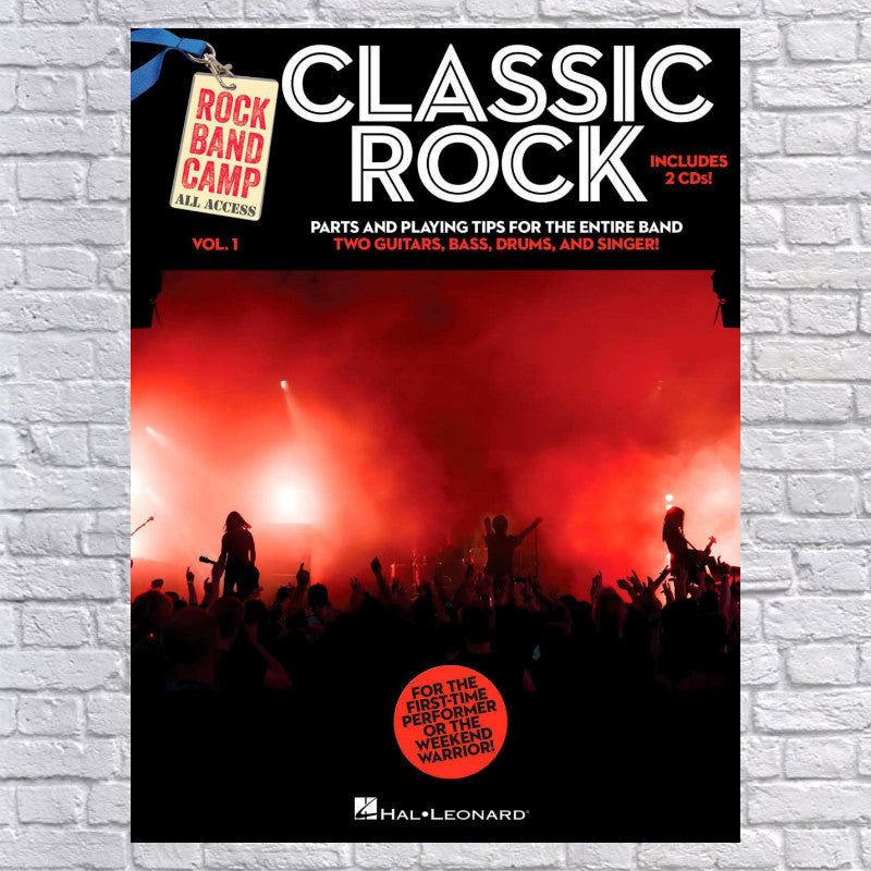 Classic Rock - Rock Band Camp Vol. 1 (Book/2-CD Pack) Vocal, 2 Guitars, Bass, Drums