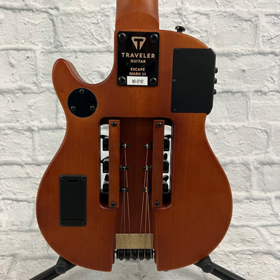 Traveler Escape Mark III Acoustic Travel Guitar - Mahogany