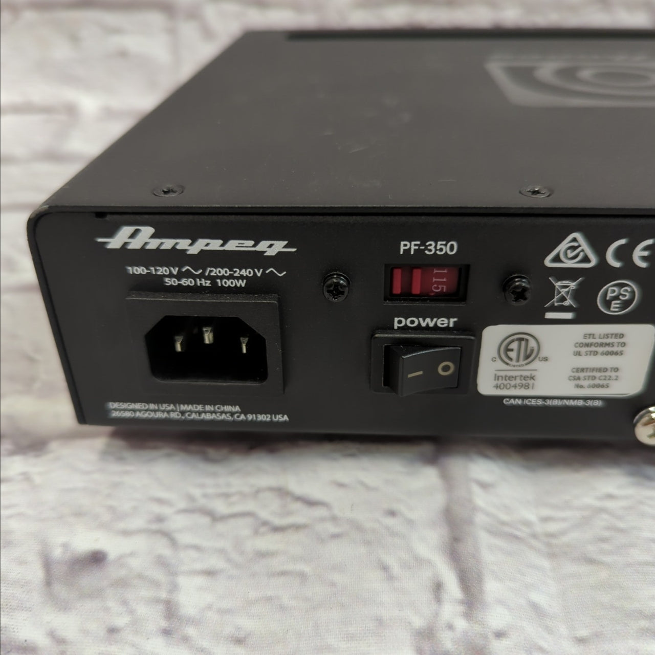 Ampeg PF350 Bass Amp Head Bass Head