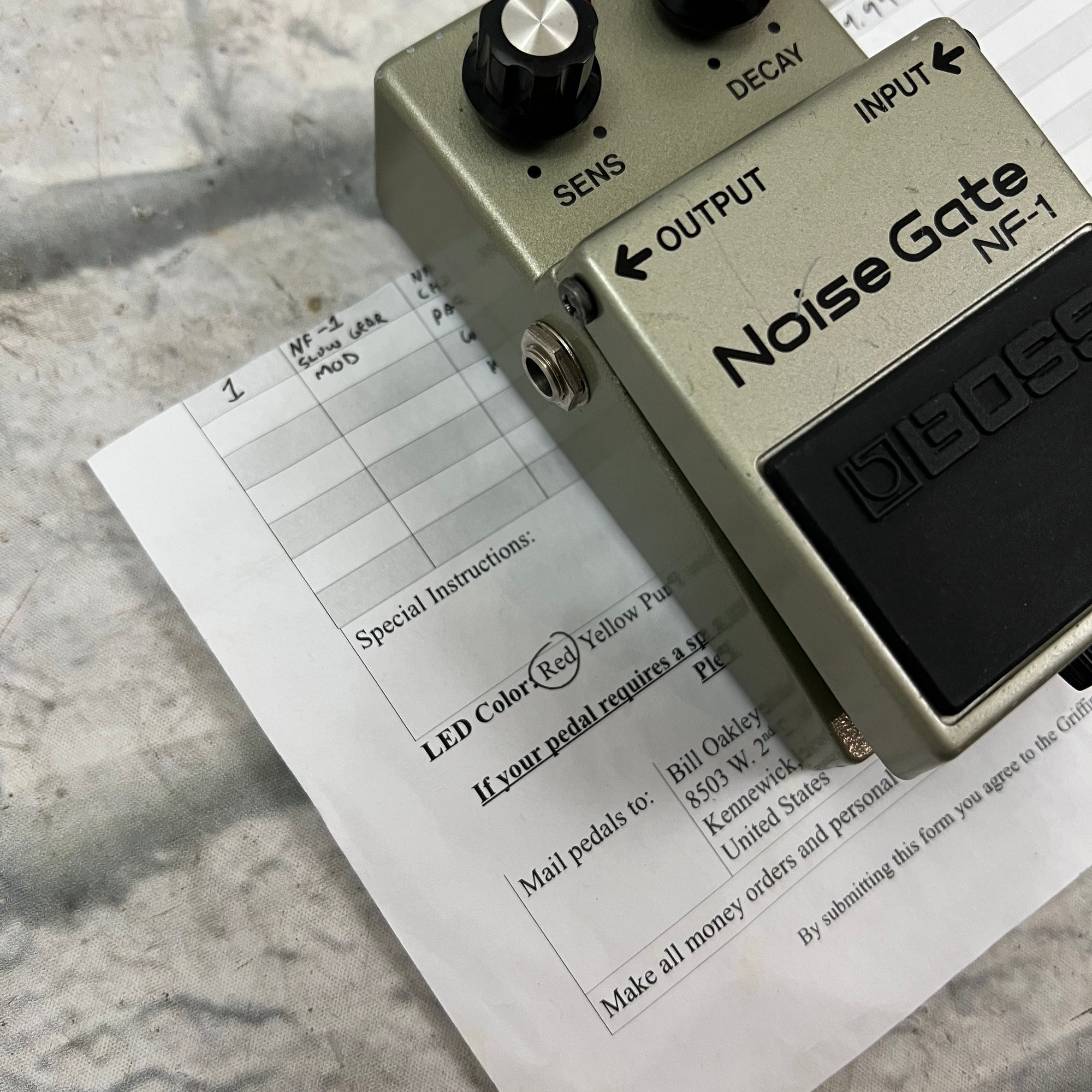 boss slow gear Boss NF-1 (Griffin Effects Slow Gear Mod)