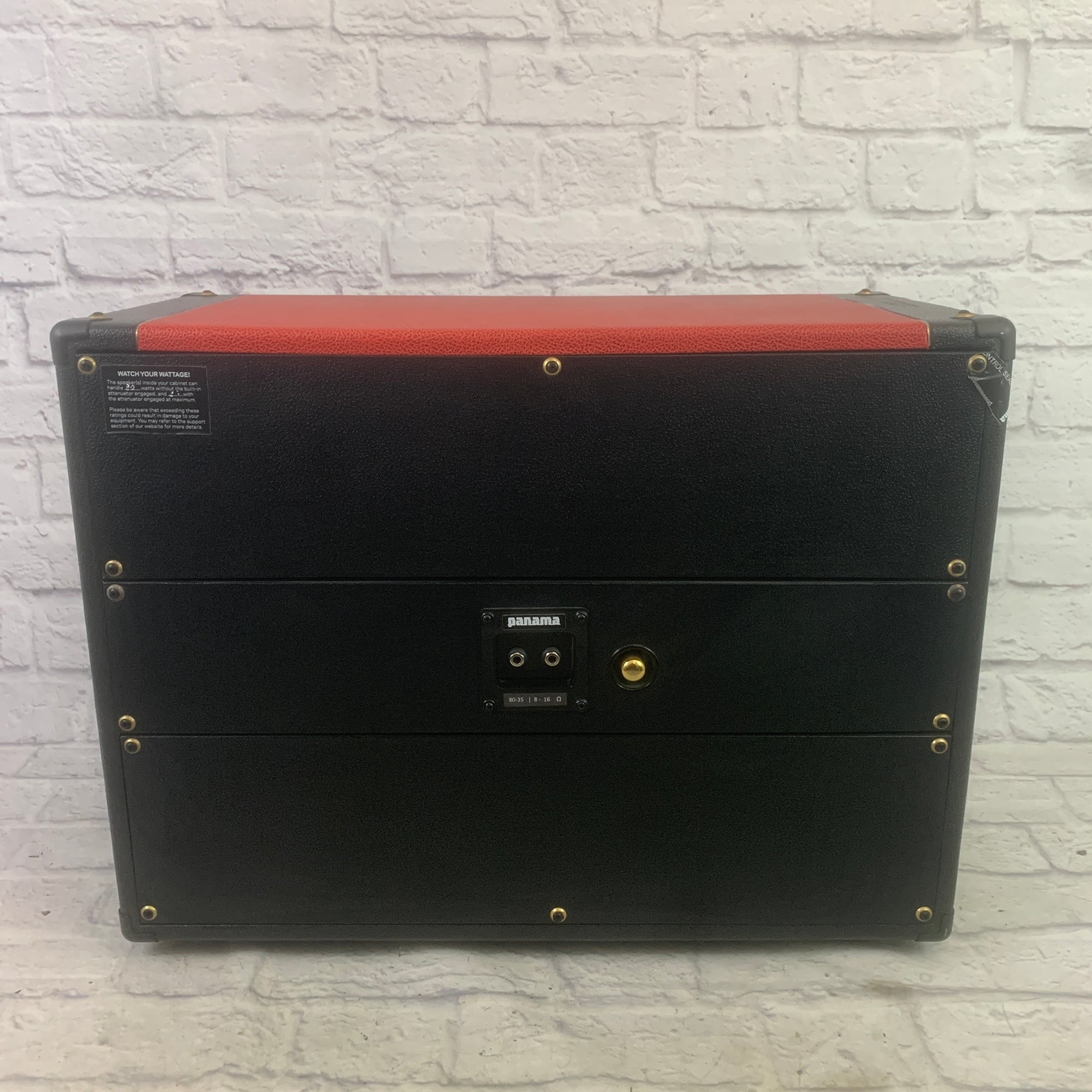 Panama Guitar Cab (2x12) Black & Red