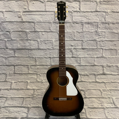 Silvertone 1960s Model 698 Acoustic Guitar with Hard Case