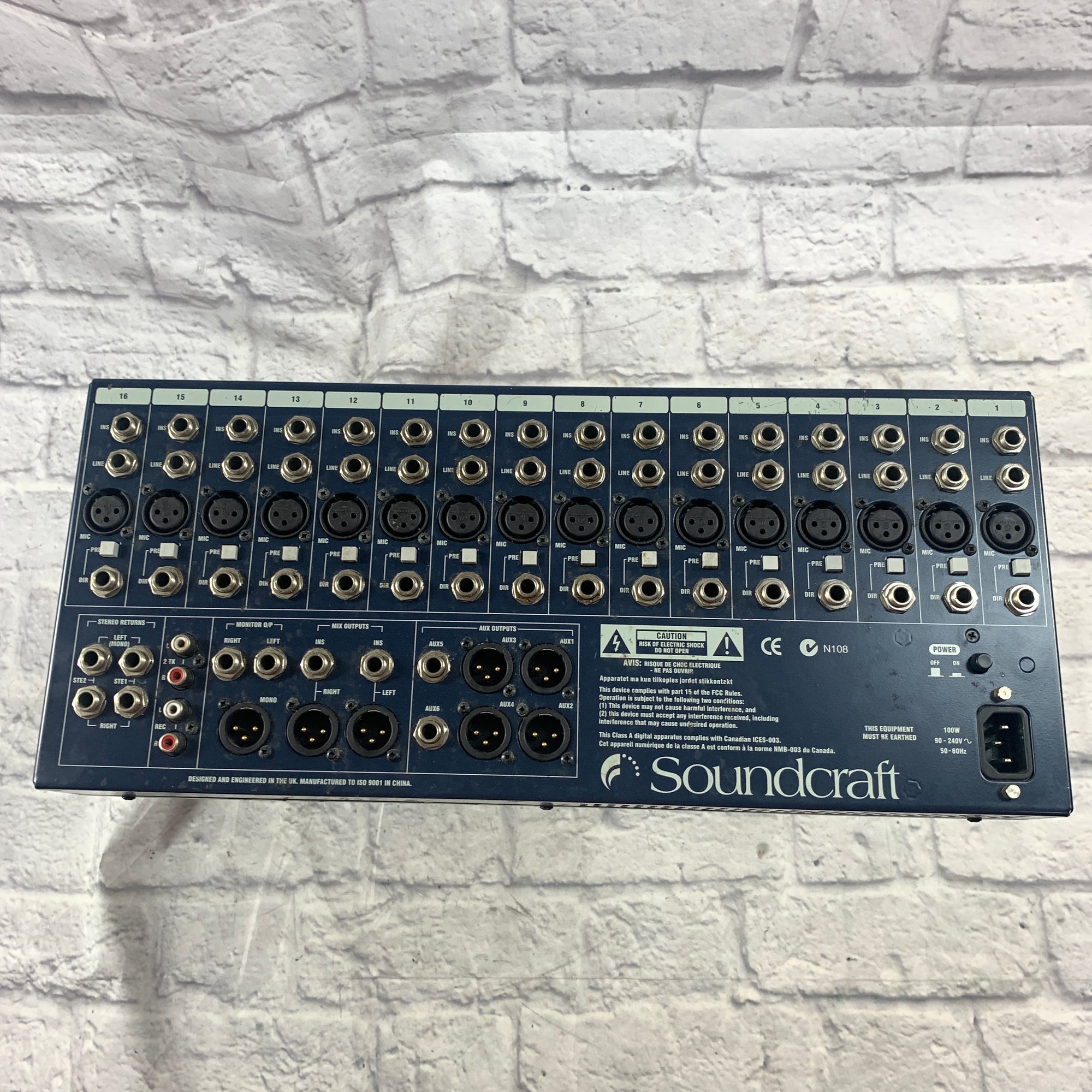 Soundcraft GB2R 16 Channel Mixer AS IS FOR PARTS