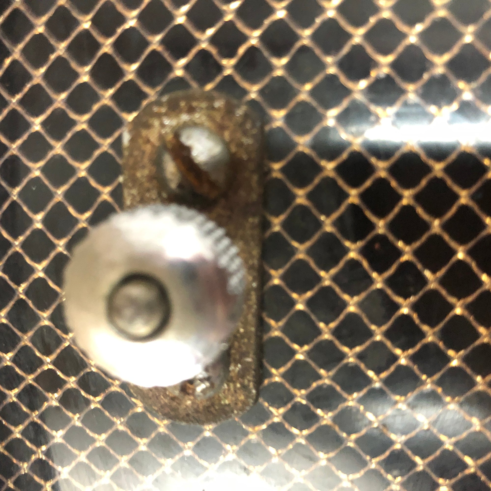 Vintage 1959 Slingerland Radio King Gold Veil Ebony 13 Snare